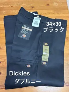 【新品・未使用】34×30 ディッキーズ　ダブルニー　85283　BLACK