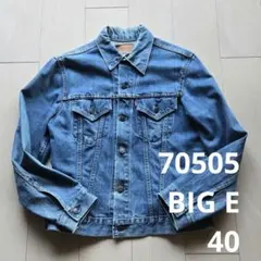 【ダメージ少】Levi's 70505 BIG E 40 ボタン裏525
