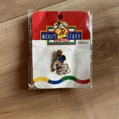 ディズニー ミッキースタッフ ピンバッジ ピンズ　ミッキー 野球未使用