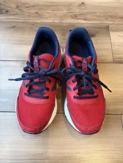 New Balance子供スニーカー 22.0cm 赤/ネイビー(箱あり)