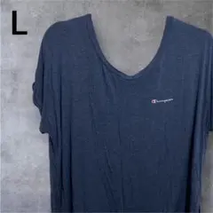 Champion チャンピオン VネックTシャツ Lサイズ　半袖