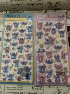 ボンボンドロップシール　スティッチ　2点セット