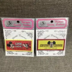 ヴィンテージ　ミッキー　ワッペン　2点セット