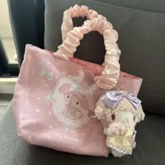 My Melody フリルハンドルトートバッグ