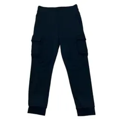 ★adidas アディダスカーゴジョガーパンツ エンボス加工ブラックスウェットL