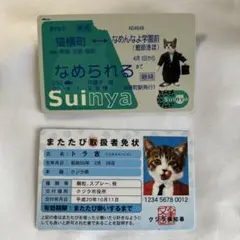 なめねこ 運転免許証風カード 2017年 なめねこ 運転免許証風カード 2017年 なめねこ 運転免許証風カード 2017年