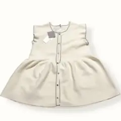 早い者勝ち　coca フリル付き　ノースリーブ　トップス ペプラム　ニット