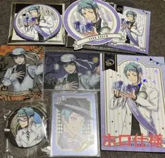 ツイステ おめかしバースデー オクタ 缶バッジ ステッカー カード ジェイド