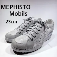 MEPHISTO メフィスト ベージュ ジップスニーカー 6 1/2 - メルカリ