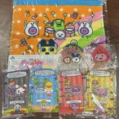 ❤たまごっち❤一番くじ E賞ハンカチ F賞ラバーチャーム トレカケース4種