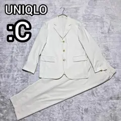 UNIQLO:C ユニクロ プレミアムリネンジャケットリラックスフィット 白