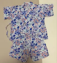 Love &Peace &Money ベビー甚平 花柄　80-90cm