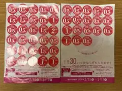 2026 ヤマザキ 春のパンまつり 点数シール 33.5点分