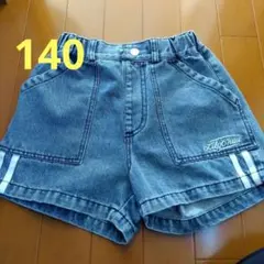しまむら　Lily Chuu デニム ショートパンツ ハーフパンツ　140
