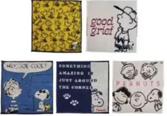 スヌーピー ハンカチタオル 5枚セット