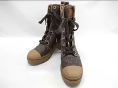 MICHAEL KORS MK Monogram Combat Boots 厚底のサムネイル