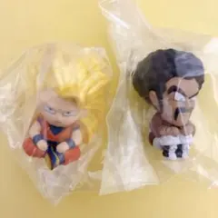 ガシャ まちぼうけ ドラゴンボール3 2種 ① 超サイヤ人3 孫悟空 サタン
