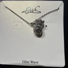 Glitz Wave マネーバッグ モチーフ ネックレス
