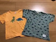Tシャツ2枚セット　恐竜柄　110センチ