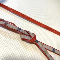 MM868 和装小物 帯締め 小紋・名古屋帯 三分紐 ピンクオレンジ 152cm