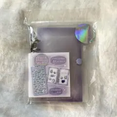 即日発送❗️ クーリア　とうめいシールバインダー　紫