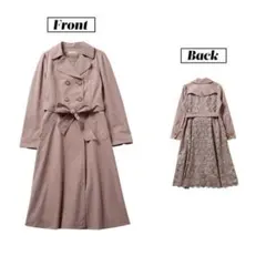 新品未着用タグ付ウィルセレクション　バックレーストレンチコート