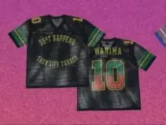 WANIMA Football Shirt ブラック S/Mワンチャンフェス WANIMA football shirt S/M ワンチャンスフェス - メルカリ