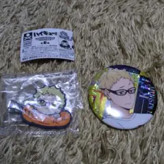 ハイキュー　キャラばんちょうこうヘアクリップ　缶バッジ