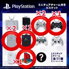 【早い者勝ち】PlayStation プレステ ミニチュアチャーム 5種類 7個