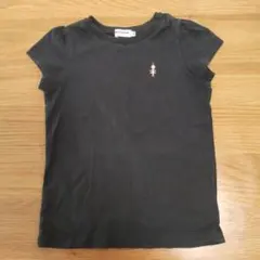 MIKI HOUSE 半袖Tシャツ 110cm ブラック バレリーナ刺繍のサムネイル