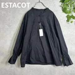 ESTACOT タグ付き　新品未使用品　長袖ブラウス　ボリューム袖　ブラック　L