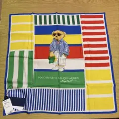 Polo Ralph Lauren ビックポニースカーフ ホワイト/ブルー完売品