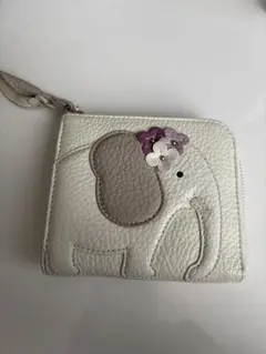 【未使用に近い】IBIZA ミニ財布　ぞうさん　3/8まで価格です。