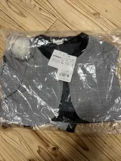 キッズ コサージュ付きフォーマルジャケット 120cm グレー