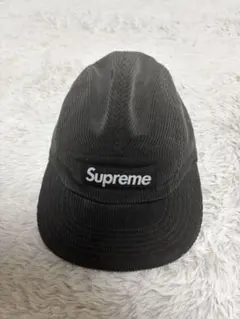 Supreme コーデュロイ ブラックキャップ