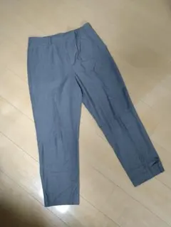 （美品）UNIQLO アンクルパンツ グレーXL ストレッチ