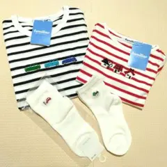 familiar ファミリア Ｔシャツ ボーダー 長袖 靴下 100 120