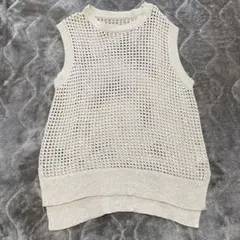 【LOWRYS FARM】メッシュニットノースリーブ