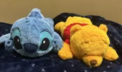 ディズニー　スティッチ　プーさん　ぬいぐるみセット