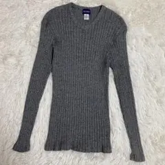 BEAMS ビームス　リブニット　コットン　ロングスリーブ　L メンズ