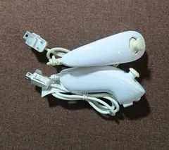 Wii WiiU ヌンチャク 白 ホワイト 2個セット ニンテンドー純正品