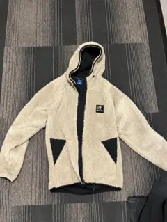 Champion フリースジャケット M ベージュ・ブラック