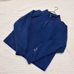 Champion x Zara ネイビー ハーフジップ トレーナー L