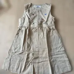 familiar ジャンバースカート 110 ベージュ