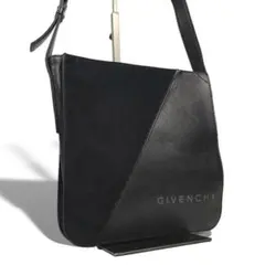 GIVENCHY ショルダーバッグ レザー スエード 黒のサムネイル