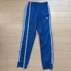 adidas ジャージ　パンツ　ジョガーパンツ 青 ブルー　M