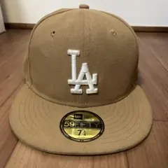 New Era 59FIFTY LAキャップ ベージュ 7 1/4