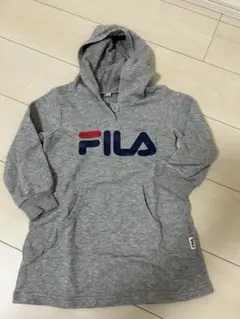 FILA グレー フード付きパーカー 110