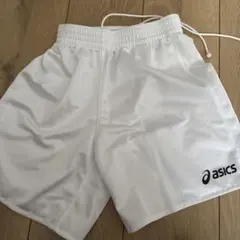 asics サッカーハーフパンツ ホワイト サイズ130
