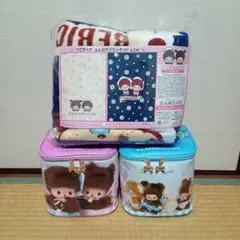 モンチッチ　ベビチッチふんわりブランケット　バニティバッグ　3点セット